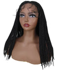 Angela Black Braid Lace Wig