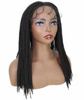 Angela Natural Black Braid Lace Wig