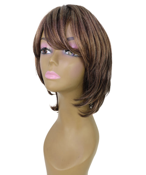 Tina Bob Cut Short Layered Wig with Face Framing Bangs
