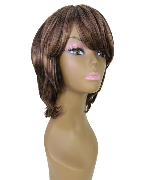 Tina Bob Cut Short Layered Wig with Face Framing Bangs
