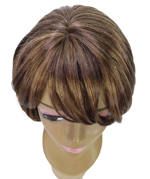 Tina Bob Cut Short Layered Wig with Face Framing Bangs