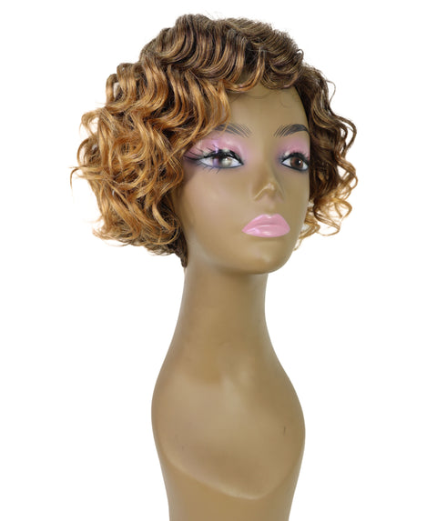 Nicole 10 Inch Wedged Back & Layered Spiral Curl Wig