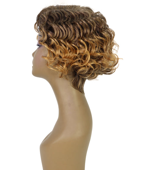 Nicole 10 Inch Wedged Back & Layered Spiral Curl Wig