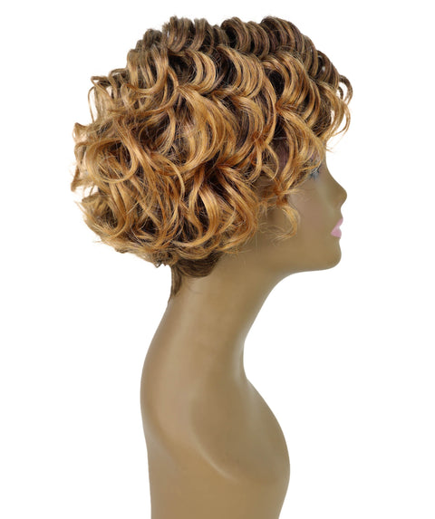 Nicole 10 Inch Wedged Back & Layered Spiral Curl Wig