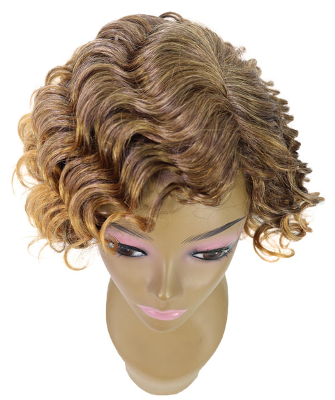 Nicole 10 Inch Wedged Back & Layered Spiral Curl Wig