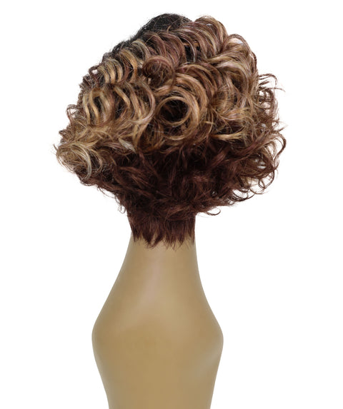 Nicole 10 Inch Wedged Back & Layered Spiral Curl Wig