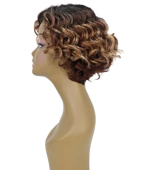 Nicole 10 Inch Wedged Back & Layered Spiral Curl Wig