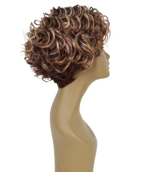 Nicole 10 Inch Wedged Back & Layered Spiral Curl Wig
