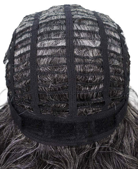 Esela Shoulder-Length Soft Flowing Waves with Natural Volume Human Hair Blend Wig