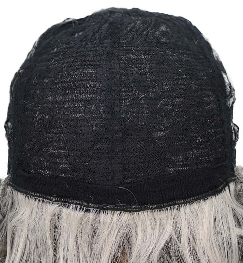 Esela Shoulder-Length Soft Flowing Waves with Natural Volume Human Hair Blend Wig