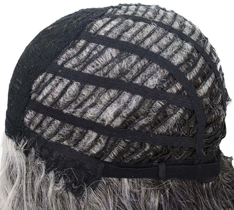 Esela Shoulder-Length Soft Flowing Waves with Natural Volume Human Hair Blend Wig