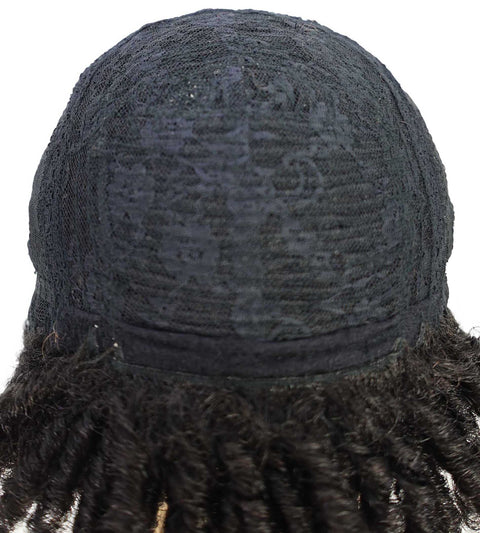 Yendi Short Curly Natural-Look Single-Strand Twist Wig with Bouncy Curl