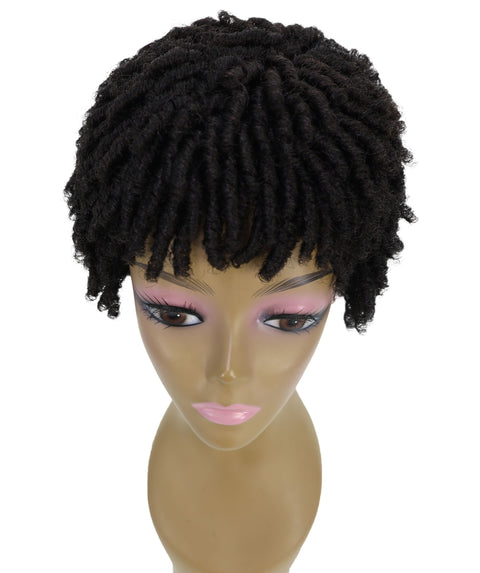 Yendi Short Curly Natural-Look Single-Strand Twist Wig with Bouncy Curl