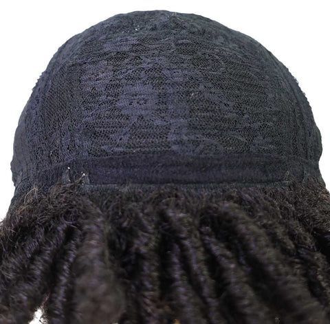 Yendi Short Curly Natural-Look Single-Strand Twist Wig with Bouncy Curl