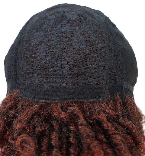 Yendi Short Curly Natural-Look Single-Strand Twist Wig with Bouncy Curl