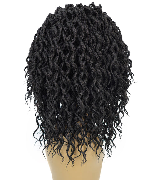 Denessa Women's Elegant Medile Part Short Micro Braided Wig