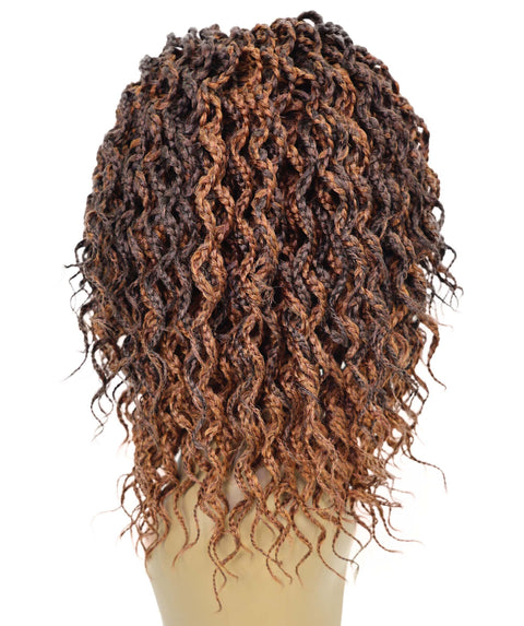 Denessa Women's Elegant Medile Part Short Micro Braided Wig