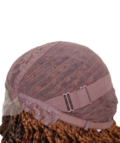 Denessa Women's Elegant Medile Part Short Micro Braided Wig