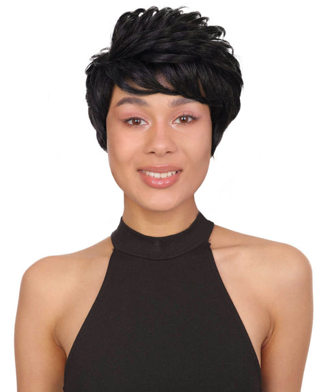 Mavis Human Hair Short, Sleek Pixie Cut Wig for Women