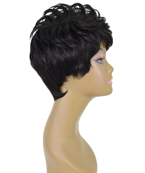 Mavis Human Hair Short, Sleek Pixie Cut Wig for Women
