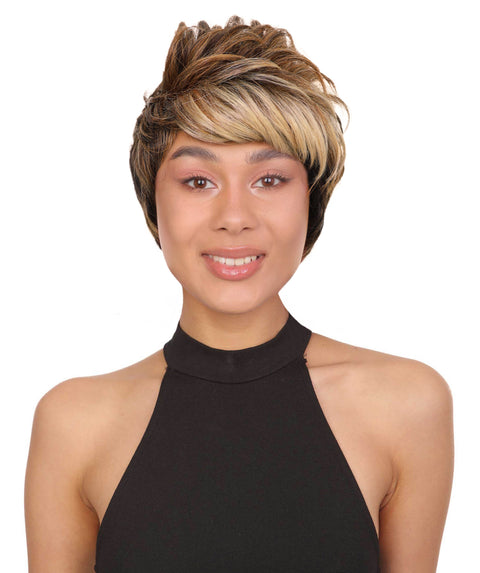 Mavis Human Hair Short, Sleek Pixie Cut Wig for Women