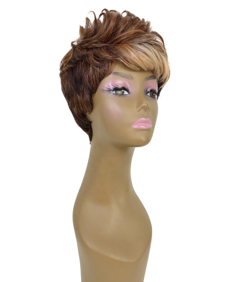 Mavis Human Hair Short, Sleek Pixie Cut Wig for Women