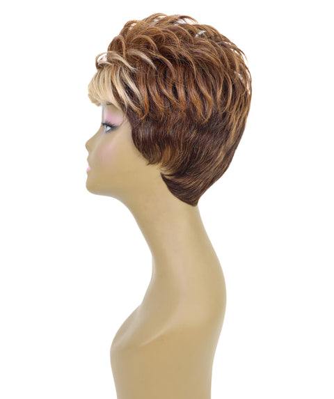 Mavis Human Hair Short, Sleek Pixie Cut Wig for Women