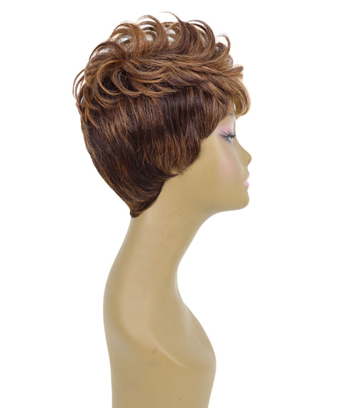 Mavis Human Hair Short, Sleek Pixie Cut Wig for Women
