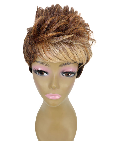 Mavis Human Hair Short, Sleek Pixie Cut Wig for Women