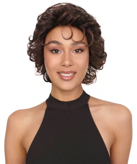 VALERIE 9.5" Short Natural Volume Curly Synthetic Wig