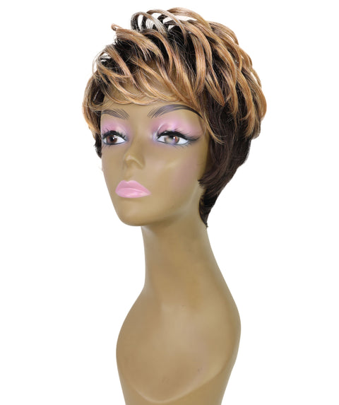 Broadway Sleek Pixie Cut 9.5 inch Wig, Premium Synthetic Short full Wig with Natural Hairline & Effortless Elegance