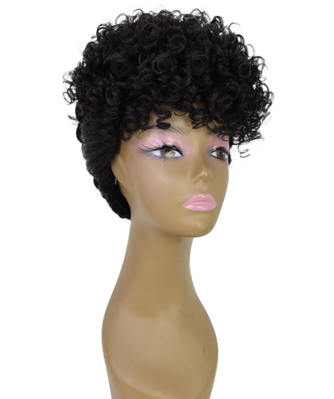 Zala Natural Bounce, Voluminous Texture, 9" Short Curly full Wig for Women
