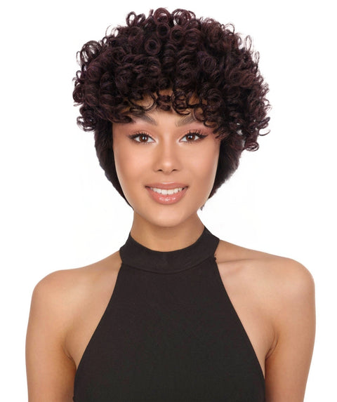 Zala Natural Bounce, Voluminous Texture, 9" Short Curly full Wig for Women