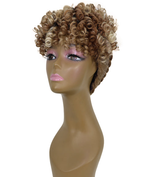 Zala Natural Bounce, Voluminous Texture, 9" Short Curly full Wig for Women