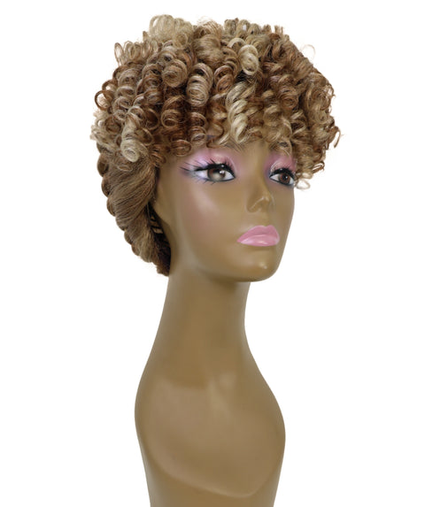 Zala Natural Bounce, Voluminous Texture, 9" Short Curly full Wig for Women