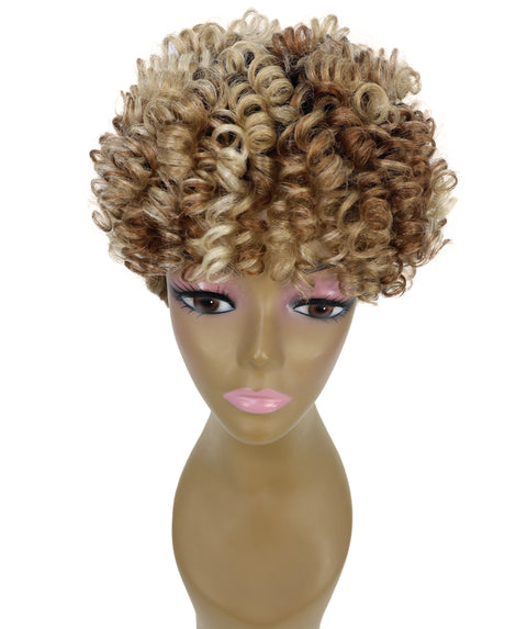 Zala Natural Bounce, Voluminous Texture, 9" Short Curly full Wig for Women