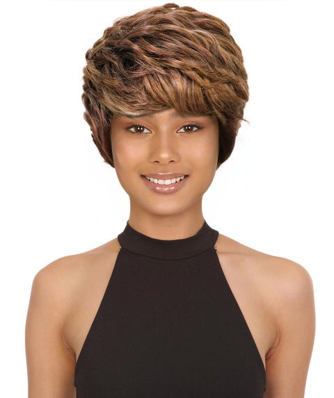 Albany Pixie Cut Synthetic Wig for Women,Bold,Textured 9.5" Short Hair with Natural Hairline & Effortless Style