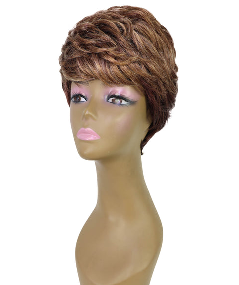 Albany Pixie Cut Synthetic Wig for Women,Bold,Textured 9.5" Short Hair with Natural Hairline & Effortless Style
