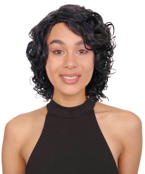Toniann Shoulder-Length Wavy Synthetic 15.5 inch Wig with Side Part