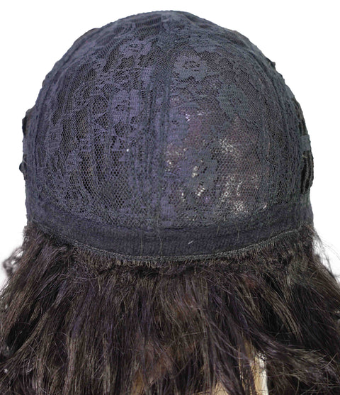 Toniann Shoulder-Length Wavy Synthetic 15.5 inch Wig with Side Part