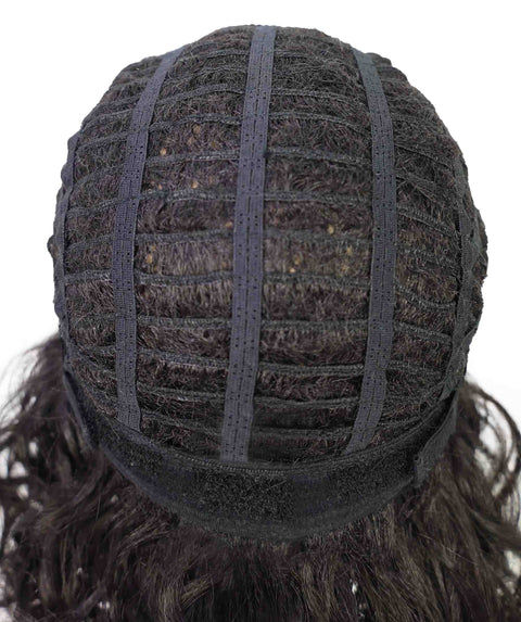 Toniann Shoulder-Length Wavy Synthetic 15.5 inch Wig with Side Part