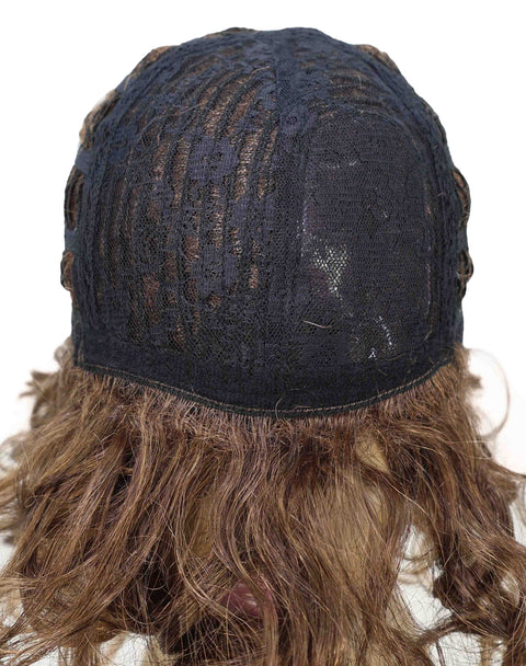 Toniann Shoulder-Length Wavy Synthetic 15.5 inch Wig with Side Part