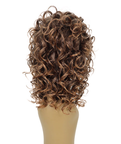 Toniann Shoulder-Length Wavy Synthetic 15.5 inch Wig with Side Part