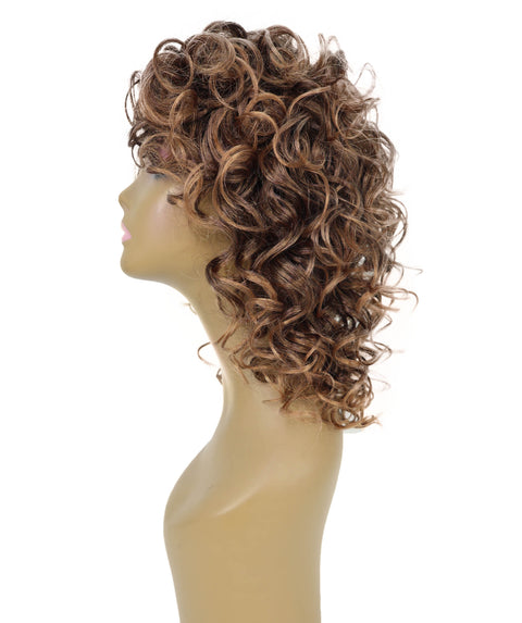 Toniann Shoulder-Length Wavy Synthetic 15.5 inch Wig with Side Part