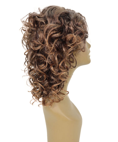 Toniann Shoulder-Length Wavy Synthetic 15.5 inch Wig with Side Part