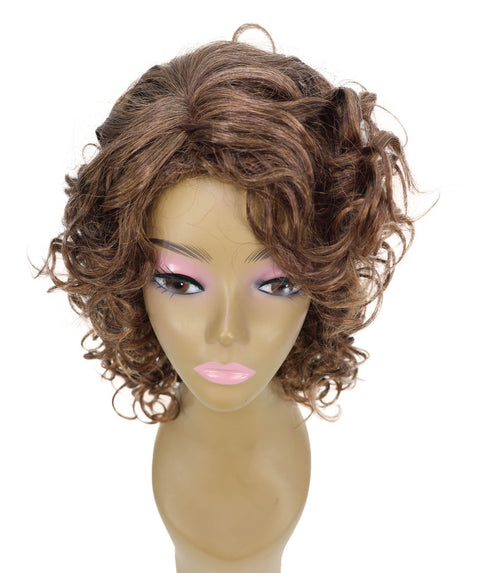 Toniann Shoulder-Length Wavy Synthetic 15.5 inch Wig with Side Part