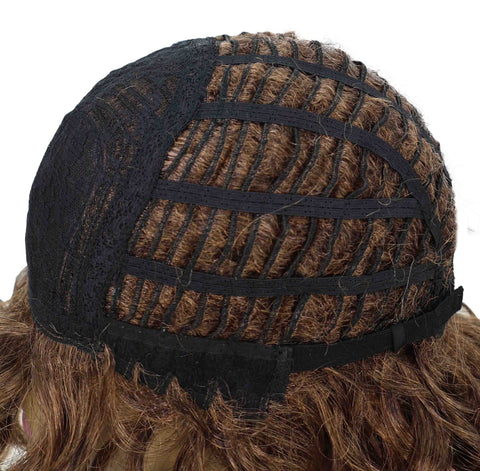 Toniann Shoulder-Length Wavy Synthetic 15.5 inch Wig with Side Part