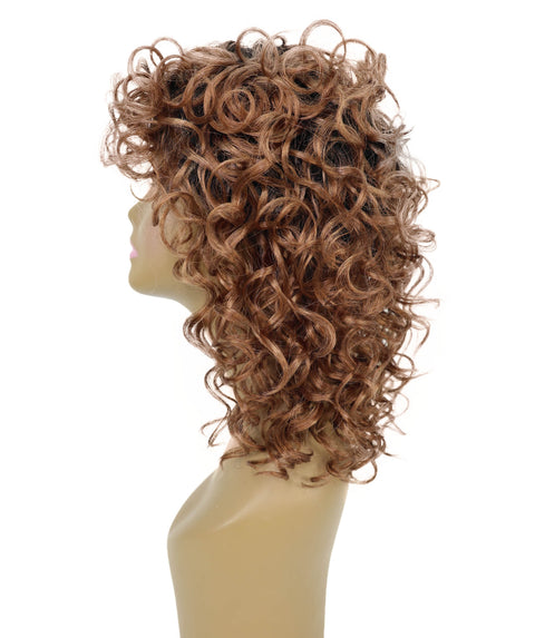Toniann Shoulder-Length Wavy Synthetic 15.5 inch Wig with Side Part