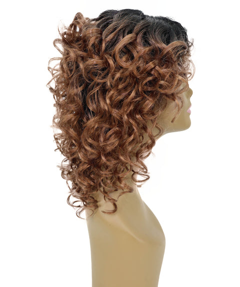 Toniann Shoulder-Length Wavy Synthetic 15.5 inch Wig with Side Part