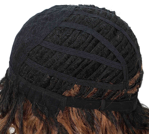 Toniann Shoulder-Length Wavy Synthetic 15.5 inch Wig with Side Part